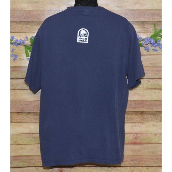 Vintage 1998 Men's Blue Taco Bell Chihuahua T-Shirt Size XL Cotton Retro - Picture 4 of 8